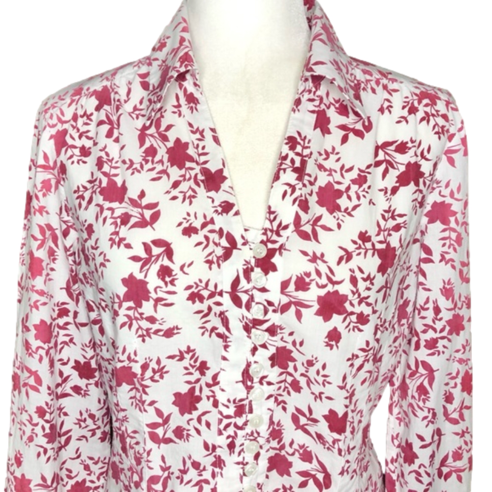 Rojada floral button-down shirt